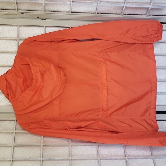 HUM dreammaker bright orange full zip hoodie rain wind mens jacket - Picture 5 of 7